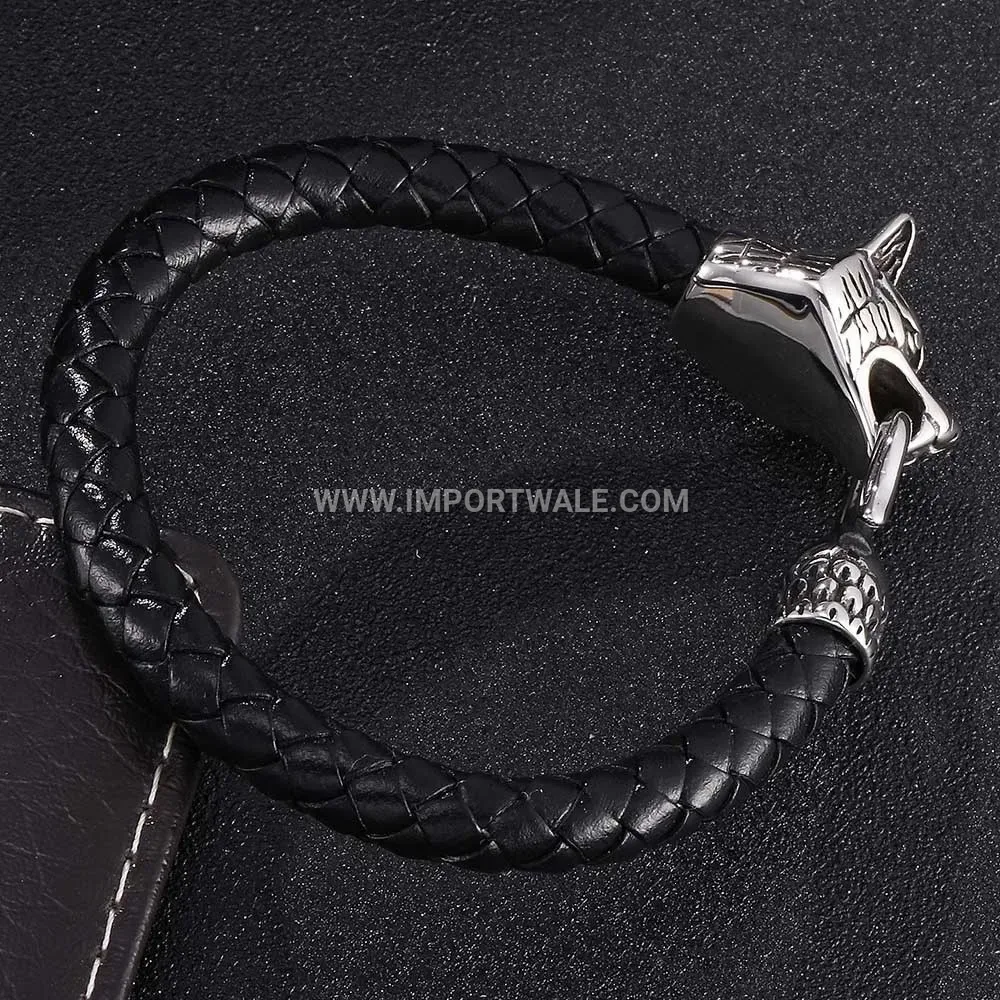 Bagua Motif Titanium Steel Magnetic Charm Bracelet