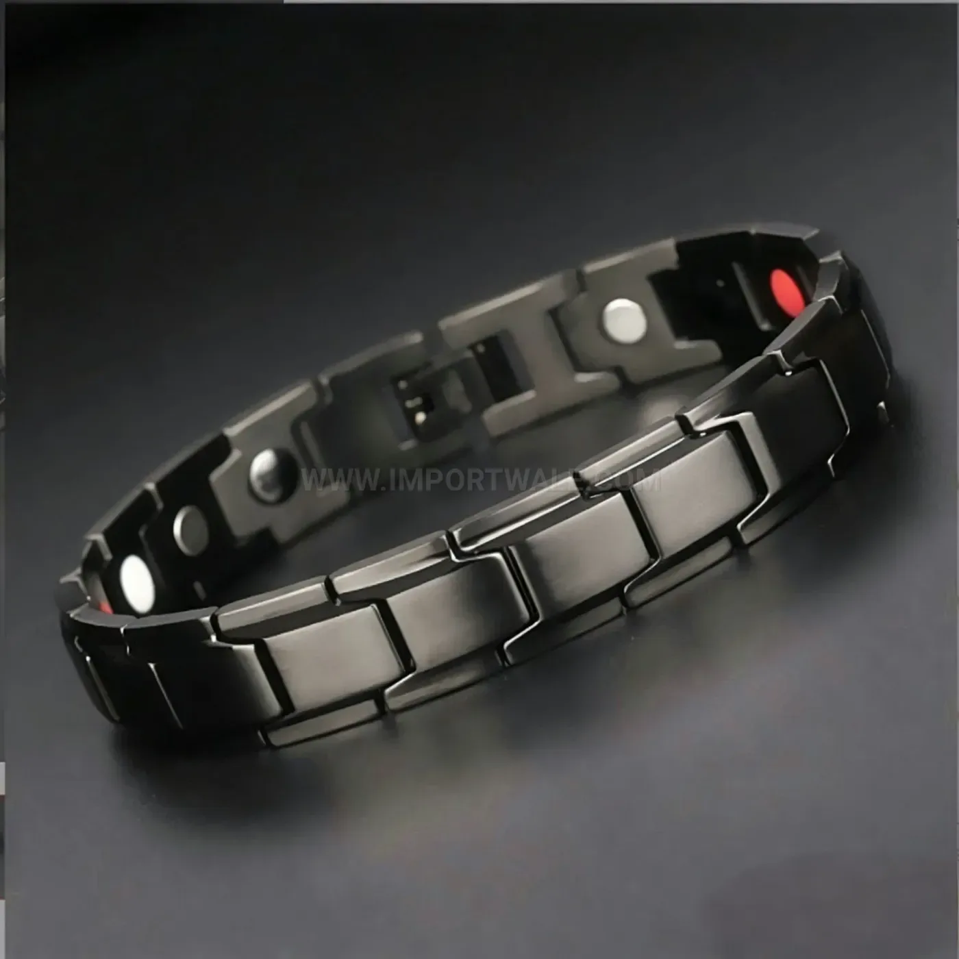 Fashion Geometric Stainless Steel 4-in-1 Bio Magnetic Link Bracelet