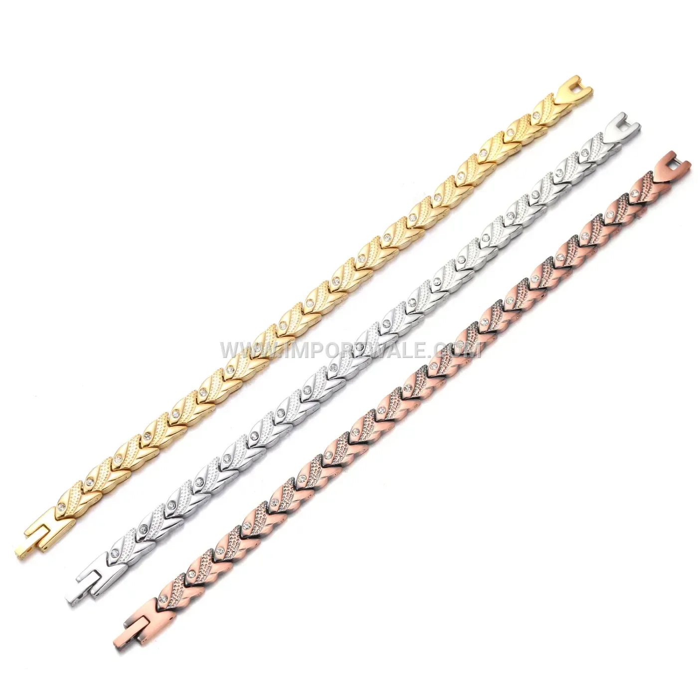 Titanium Steel Koi Fish Magnetic Energy Bracelet