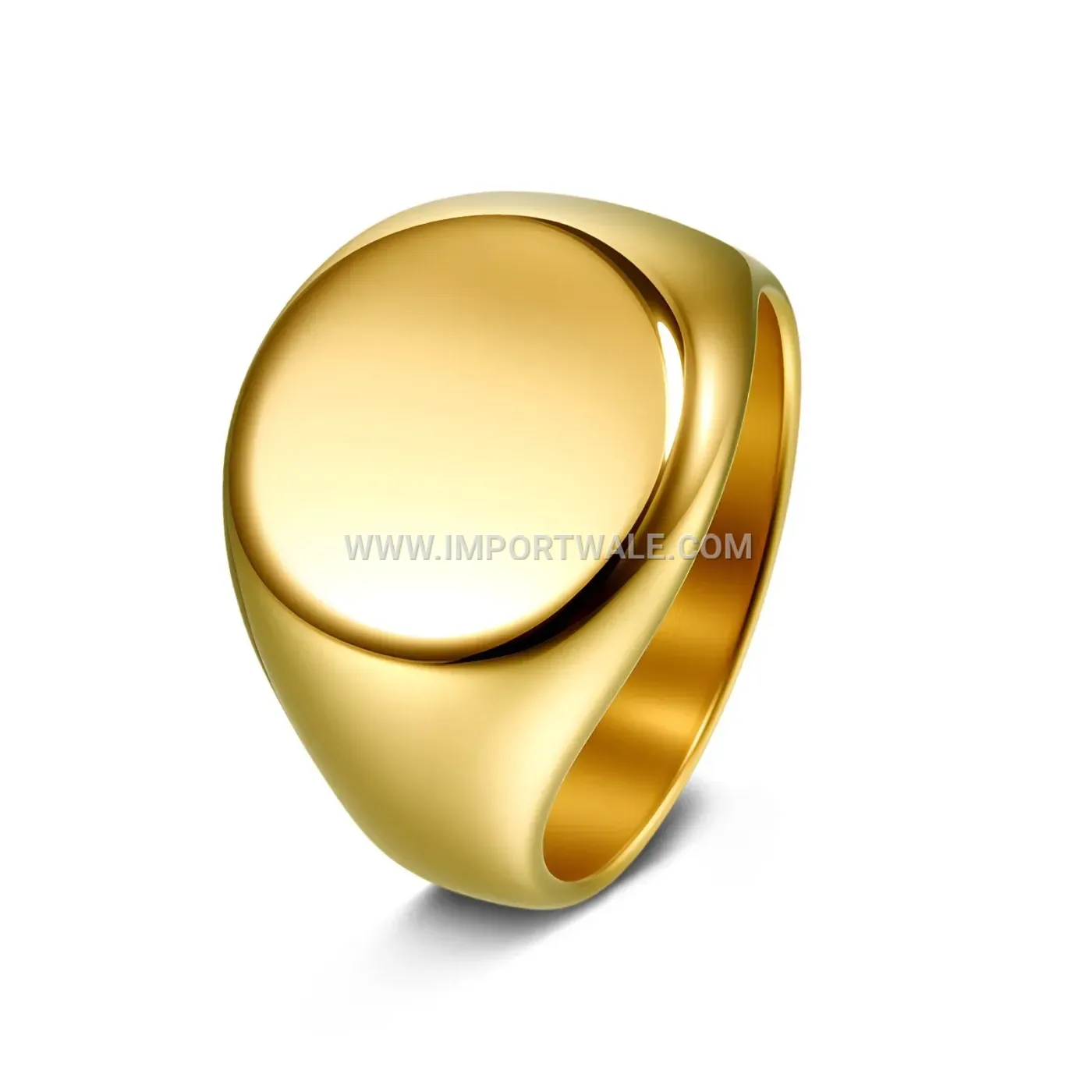 Men's Cast Stainless Steel Signet Ring
