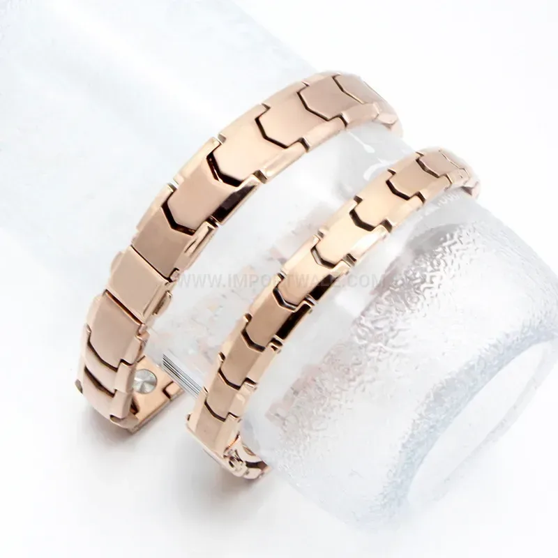 Fashion Classic Titanium Germanium Bio Magnetic Couple Bracelet