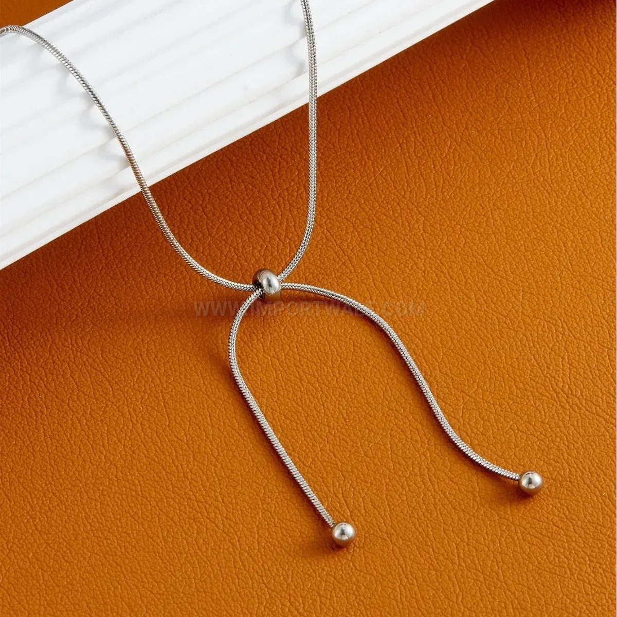 Bold Adjustable Titanium Steel Snake Chain Choker Necklace