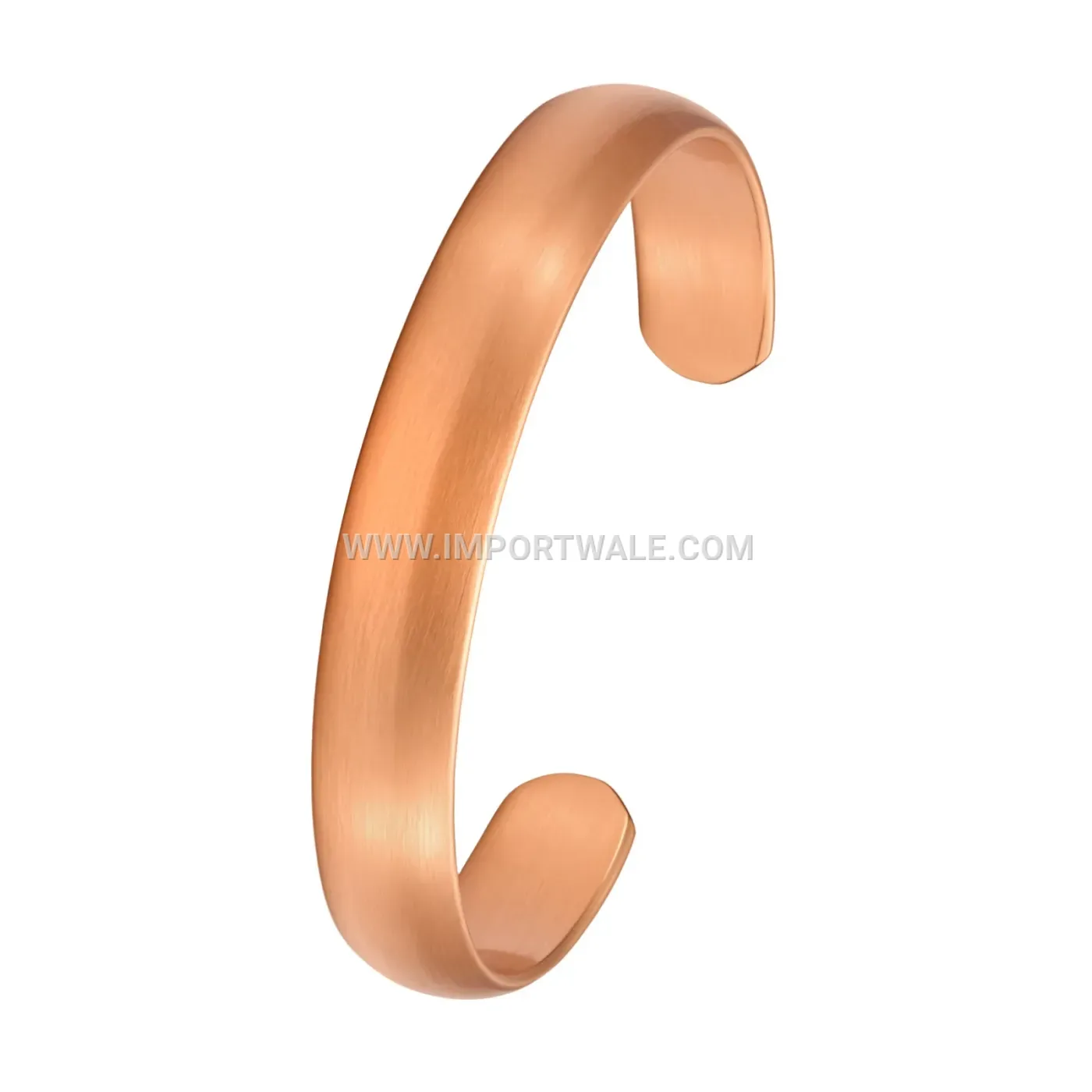 Vintage Hand-Polished Solid Red Copper Thick Bangle Bracelet