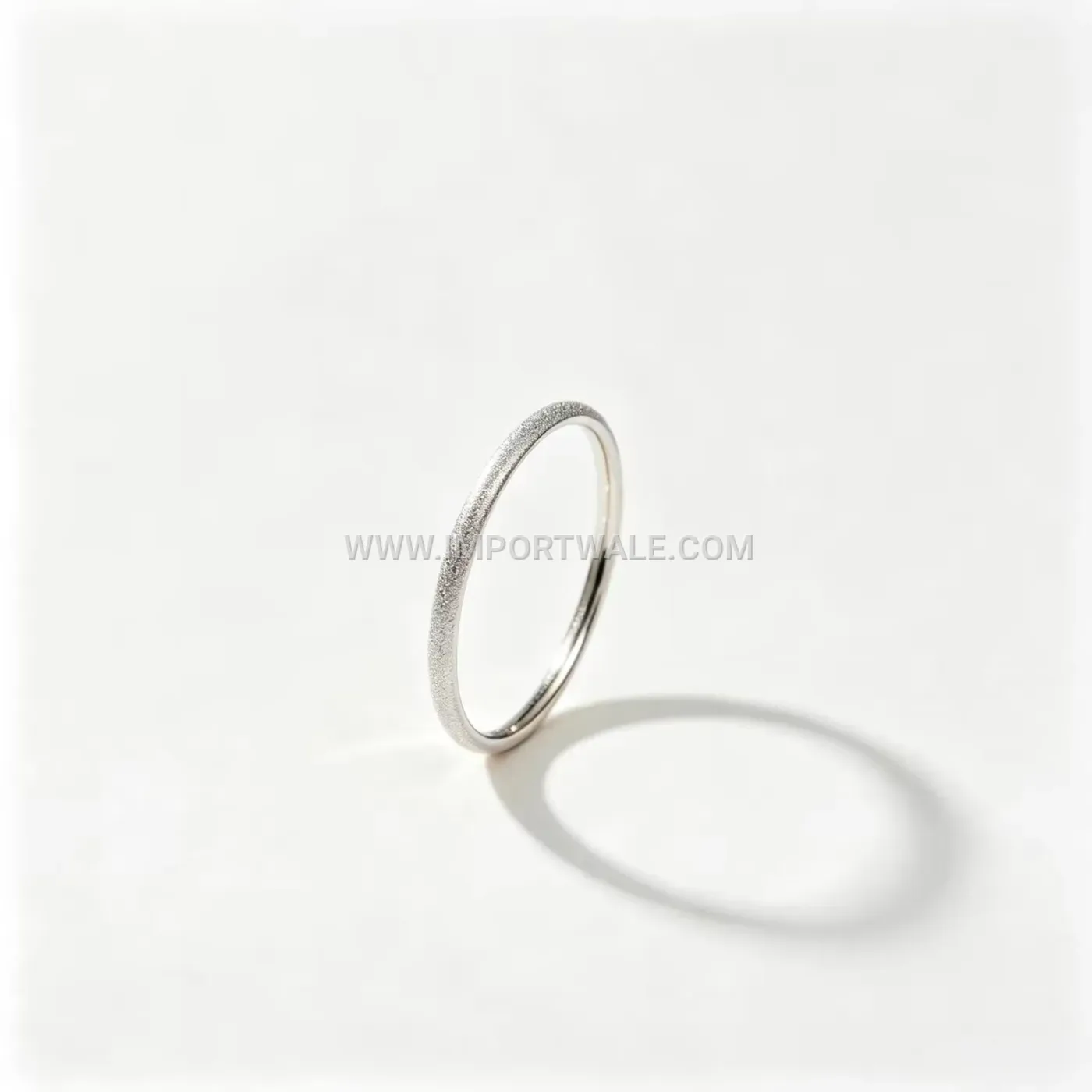 Ultra Thin Matte Finished Stainless Steel Band Ring