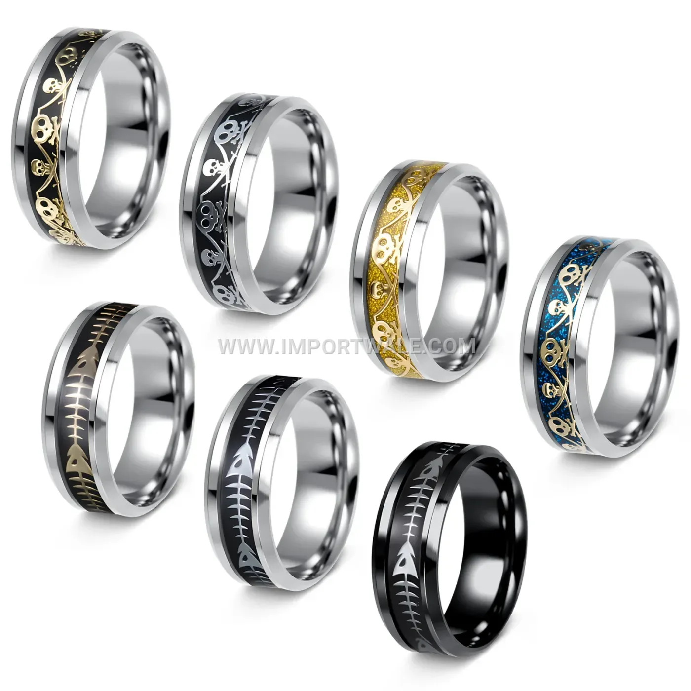 Inscribed Open Adjustable Stainless Steel Ring