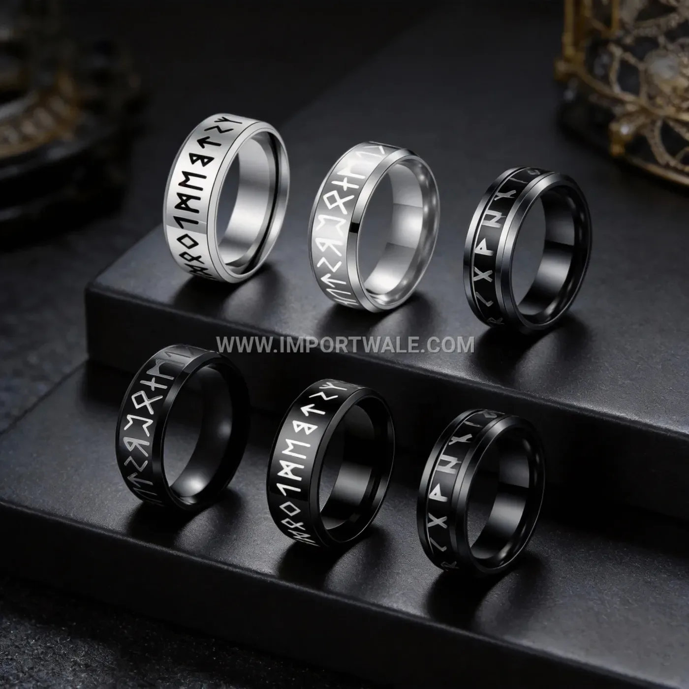 Sculpted Lion Emblem Stainless Steel Signet Ring
