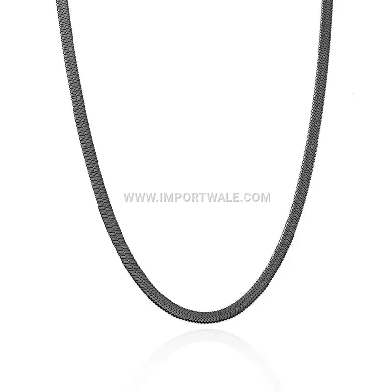 Stainless Steel Cylinder Pendant Three-Piece Necklace Set