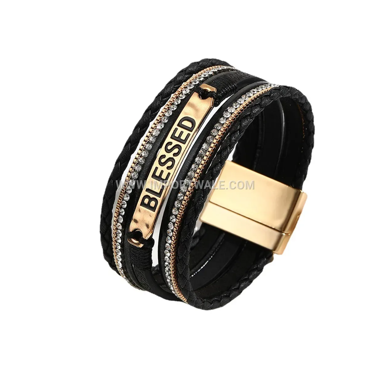 Bohemian Multi-Layer Alloy Leather Wrap Bracelet