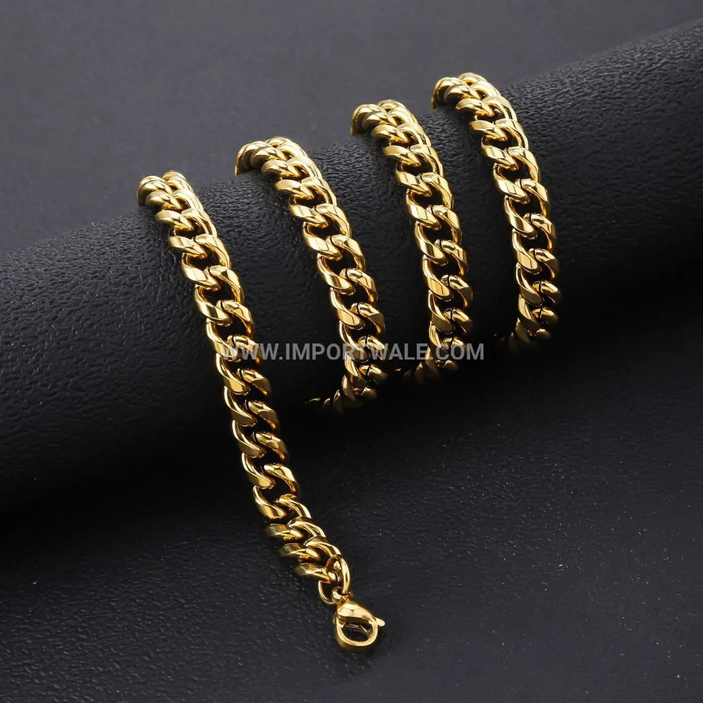 Wide Rhinestone Leather Cuff Bracelet with Magnetic Clasp