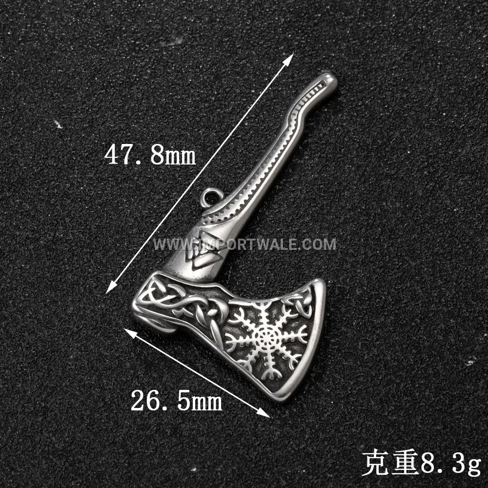 Cast Stainless Steel Arrow Anchor Pendant for Men