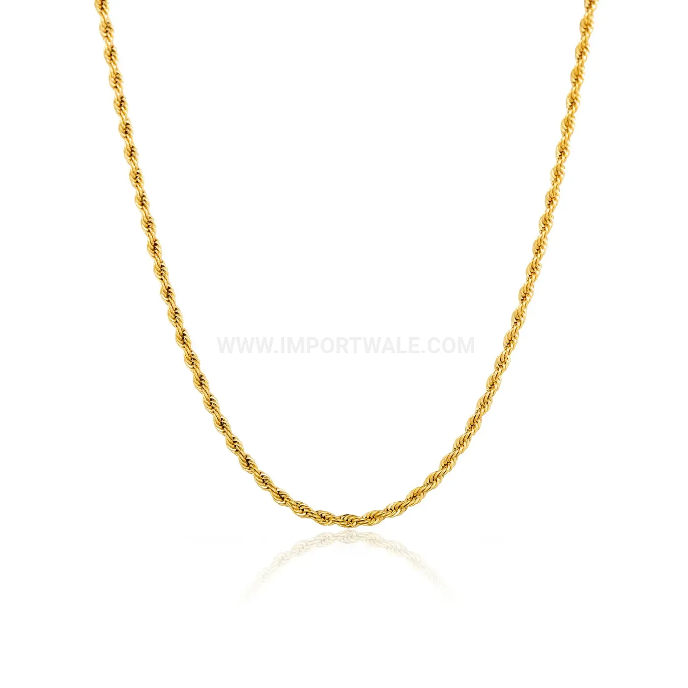 Elegant Minimalist Twisted Rope Chain Stainless Steel Sweater Necklace