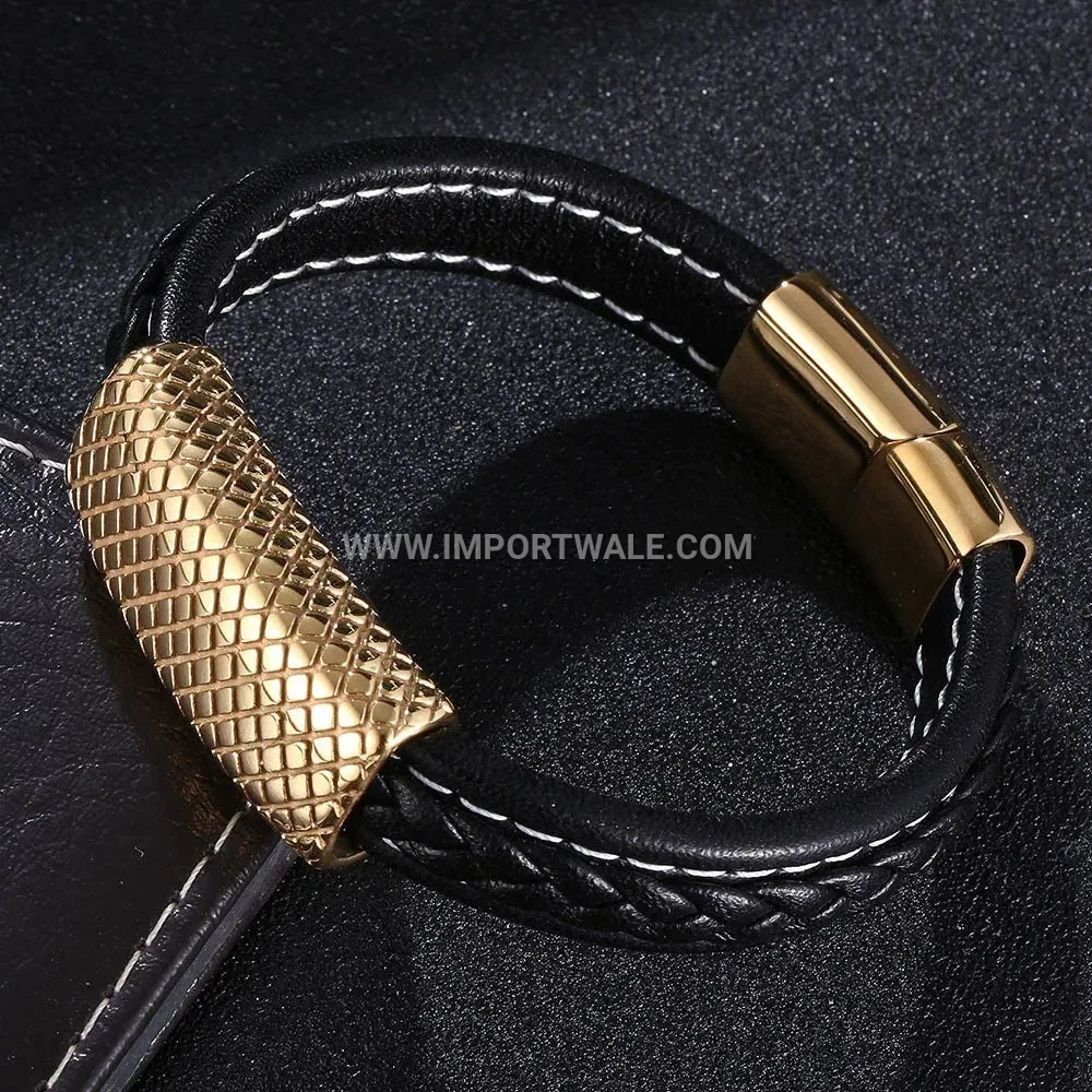Scallop Shell Open C-Shape Stainless Steel Cuff Bracelet
