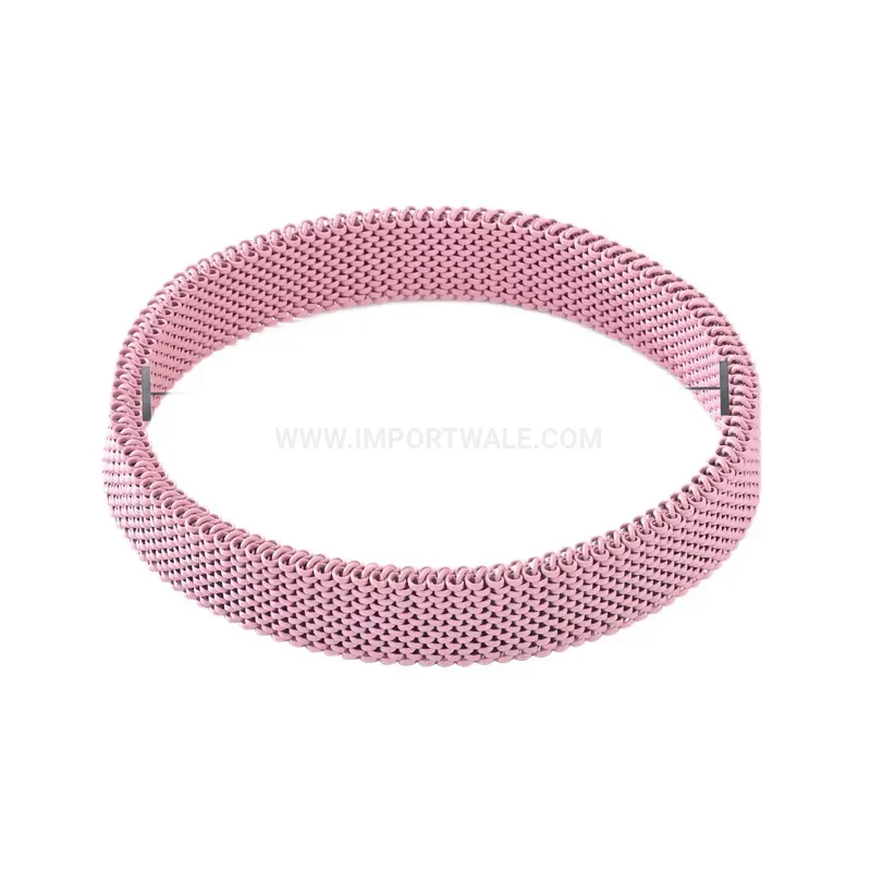 Premium Flexible Mesh Stainless Steel Stretch Bangle Bracelet