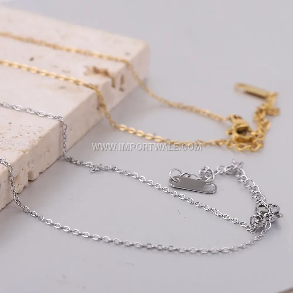 Textured Irregular Leaf Petal Titanium Steel Pendant Necklace