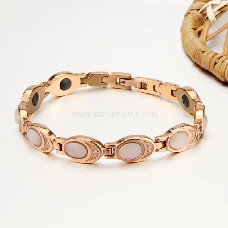 Stylish Cat Eye Stone Crystal Bio Magnetic Bracelet