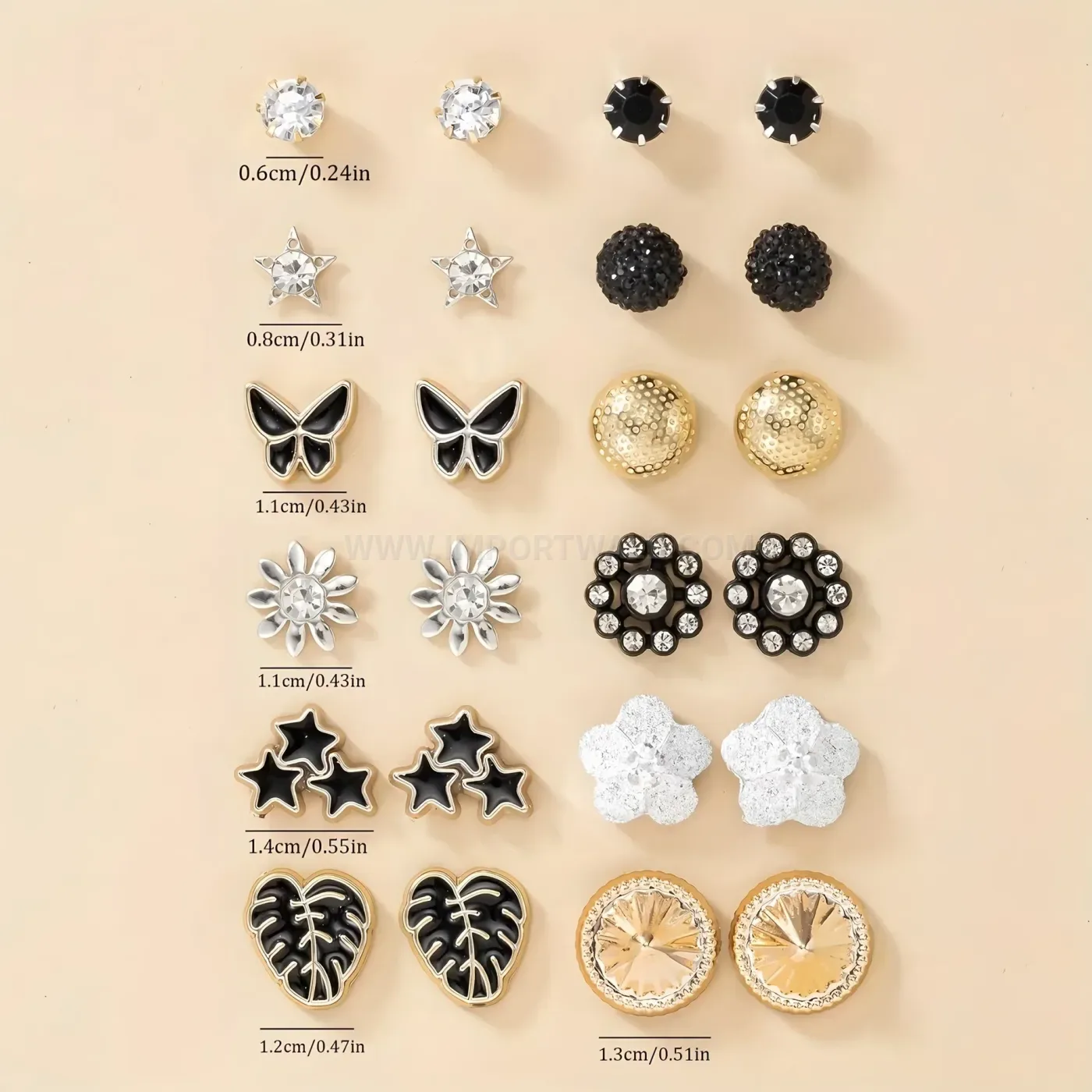 Trendy Minimalist Stainless Steel Geometric Ear Stud Piercing Set