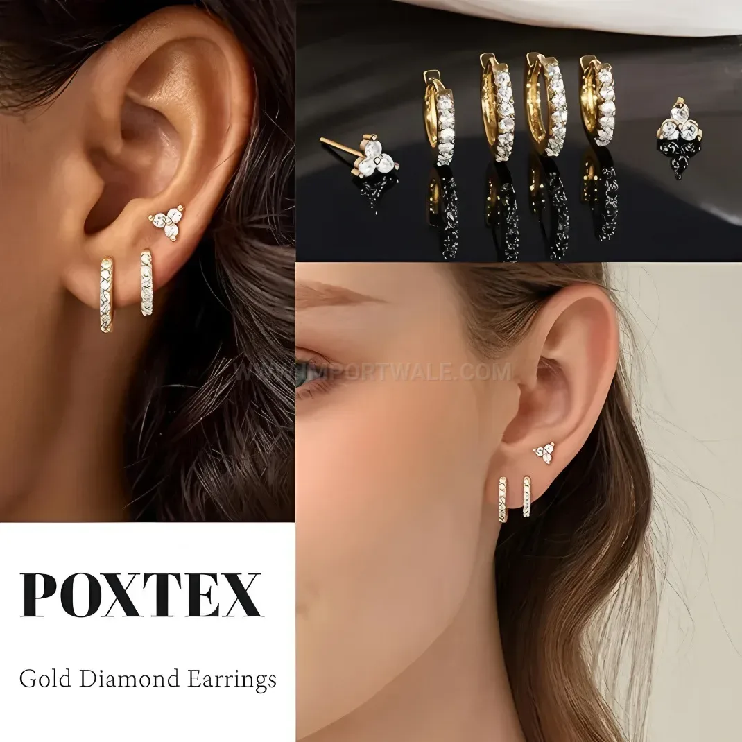 Classic Multicolor Zircon Stainless Steel Cartilage Piercing Hoop Set