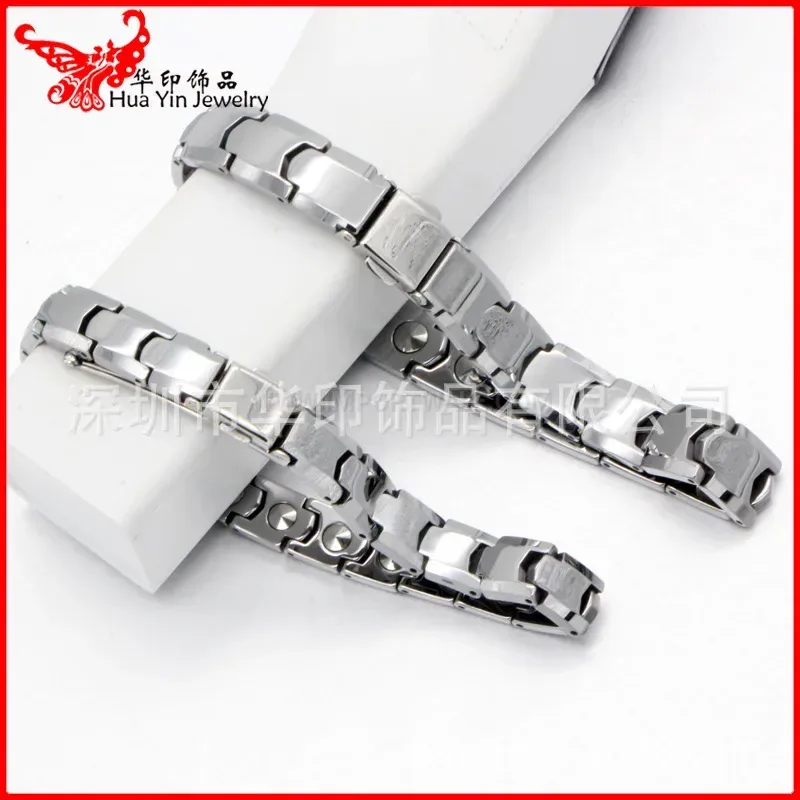 Minimalist Tungsten Steel Watch-Clasp Magnetic Bracelet