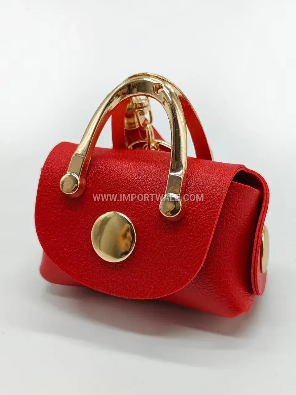 Sleek Minimalist PU Leather Earphone Pouch Key Ring Charm