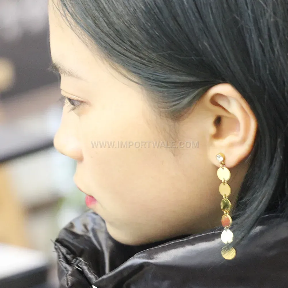 Sleek Stainless Steel Large Geometric Circle Hoop Earrings