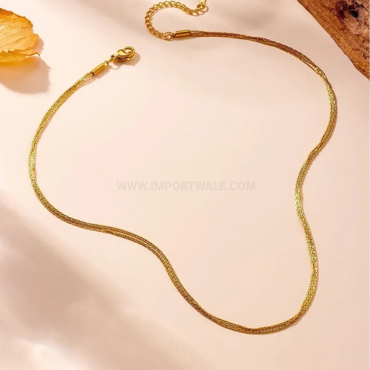 Premium Layered Titanium Steel Chain Clavicle Necklace