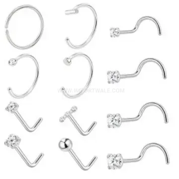 Trendy Butterfly Flat Back Threaded Stainless Steel Cartilage Piercing Set