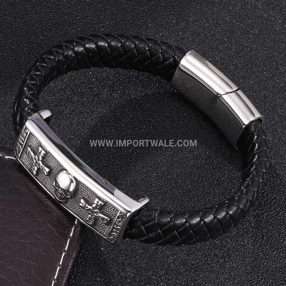 Engraved Stainless Steel Open Cuff Inspirational Bracelet