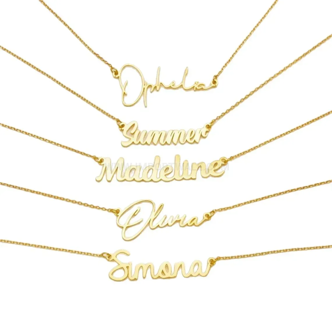 Personalized Stainless Steel Arabic Calligraphy Script Custom Name Pendant Necklace