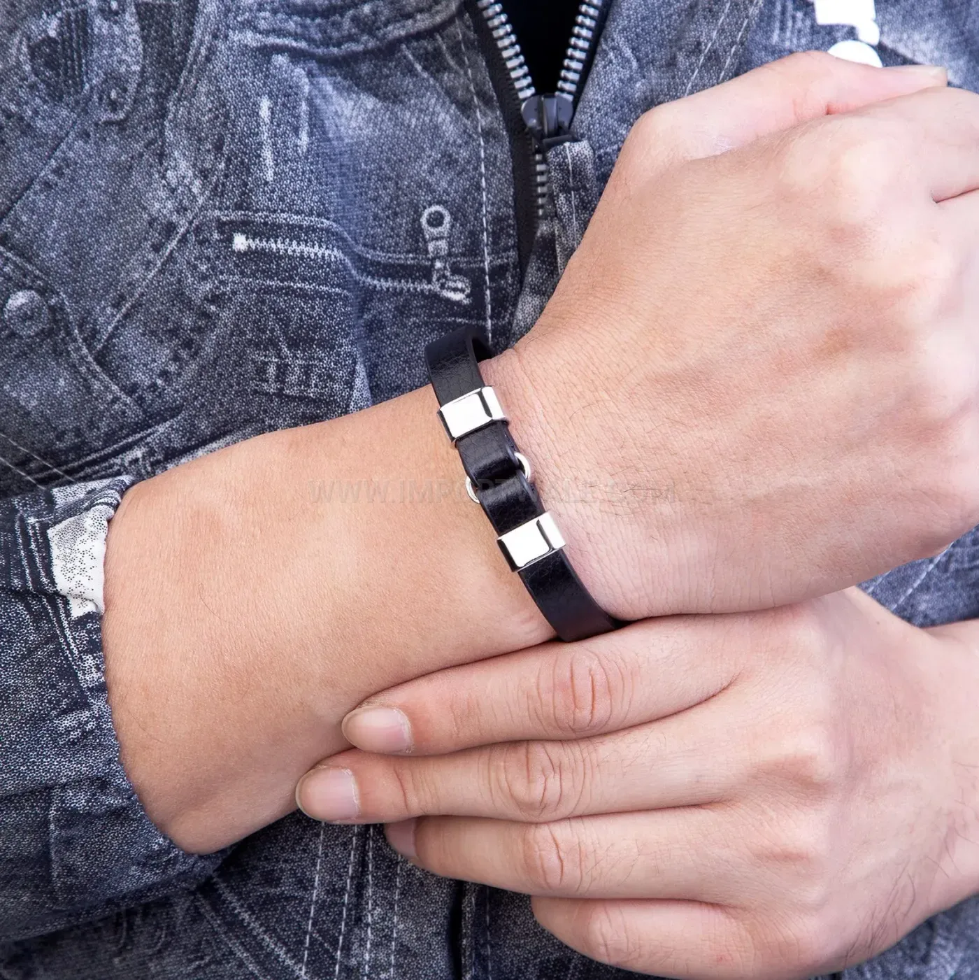Handwoven Leather Cord Magnetic Clasp Wrap Bracelet