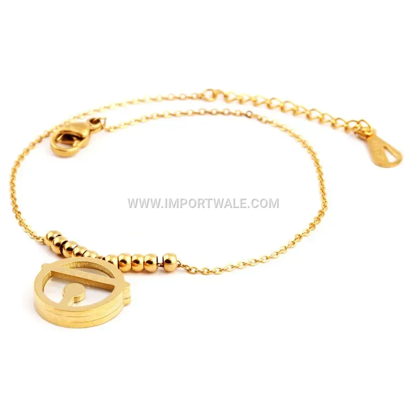 Heart Shell Stainless Steel Rose Gold Plated Bangle