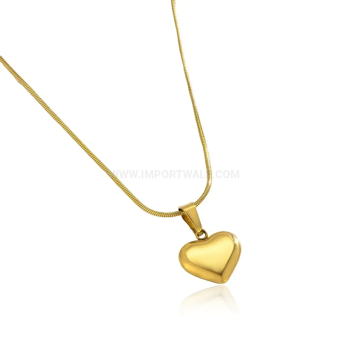 Trendy Chic Stainless Steel Mini Heart Pendant Choker Necklace
