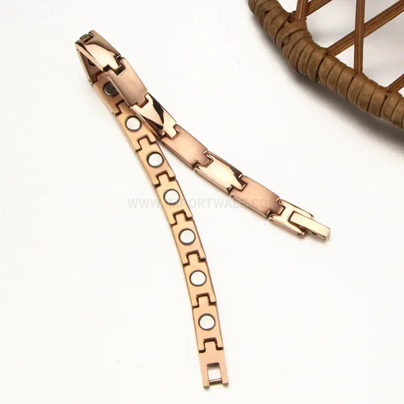 Trendy Minimalist Link Titanium Steel Bio Magnetic Bracelet
