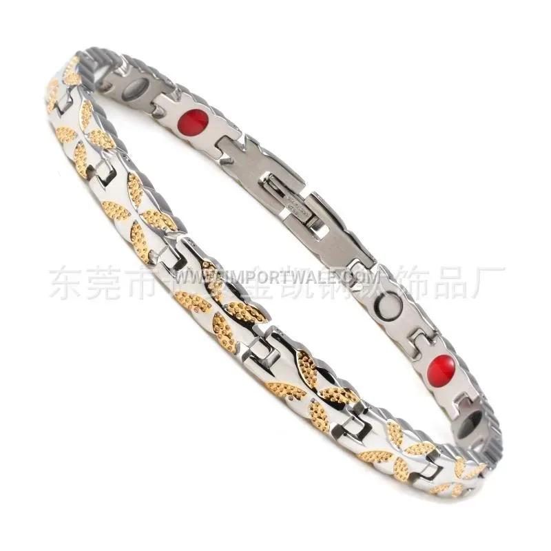 Geometric Gold Plated Titanium Steel Chain Link Bracelet