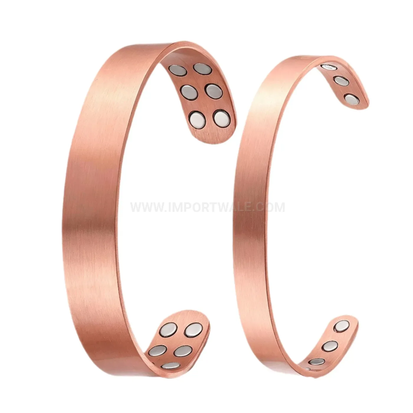 Vintage Red Copper Magnetic Bio Energy Open Cuff Bracelet