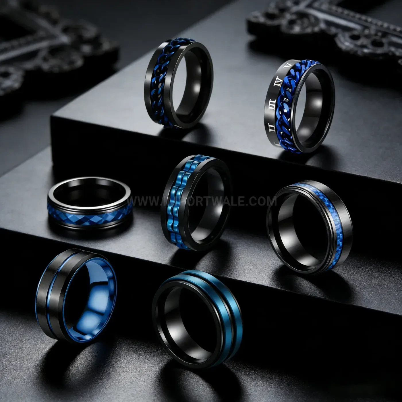 Two-Tone Stainless Steel Spinner Ring