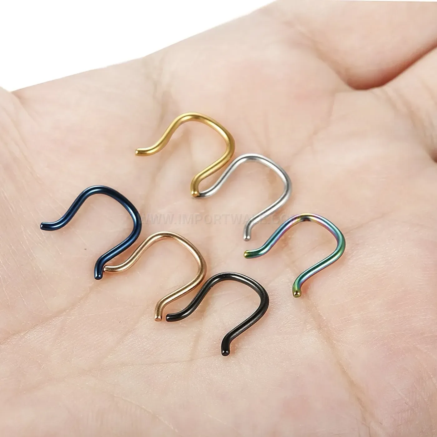 Fashion Stainless Steel Horseshoe Septum Ear Cartilage Piercing Set