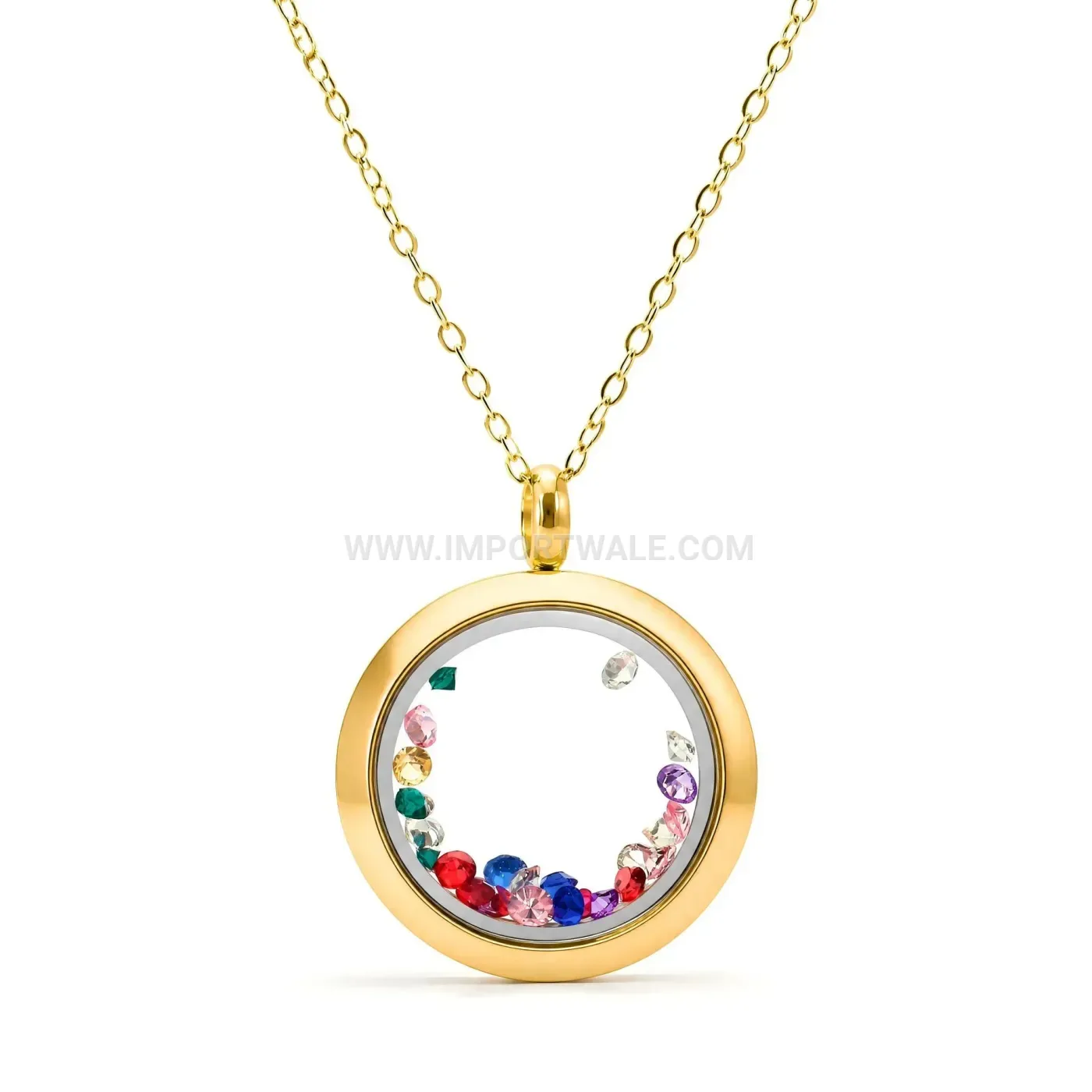 Clear Stainless Steel Urn Keepsake Pendant Necklace for Memorial Relics