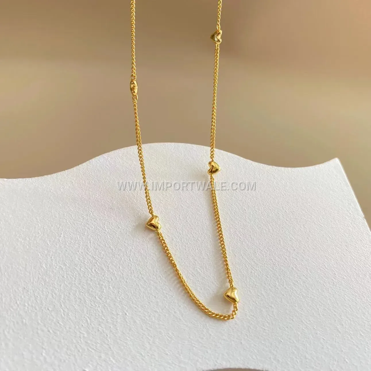 Chic Titanium Steel Heart Accent Jewellery Piece