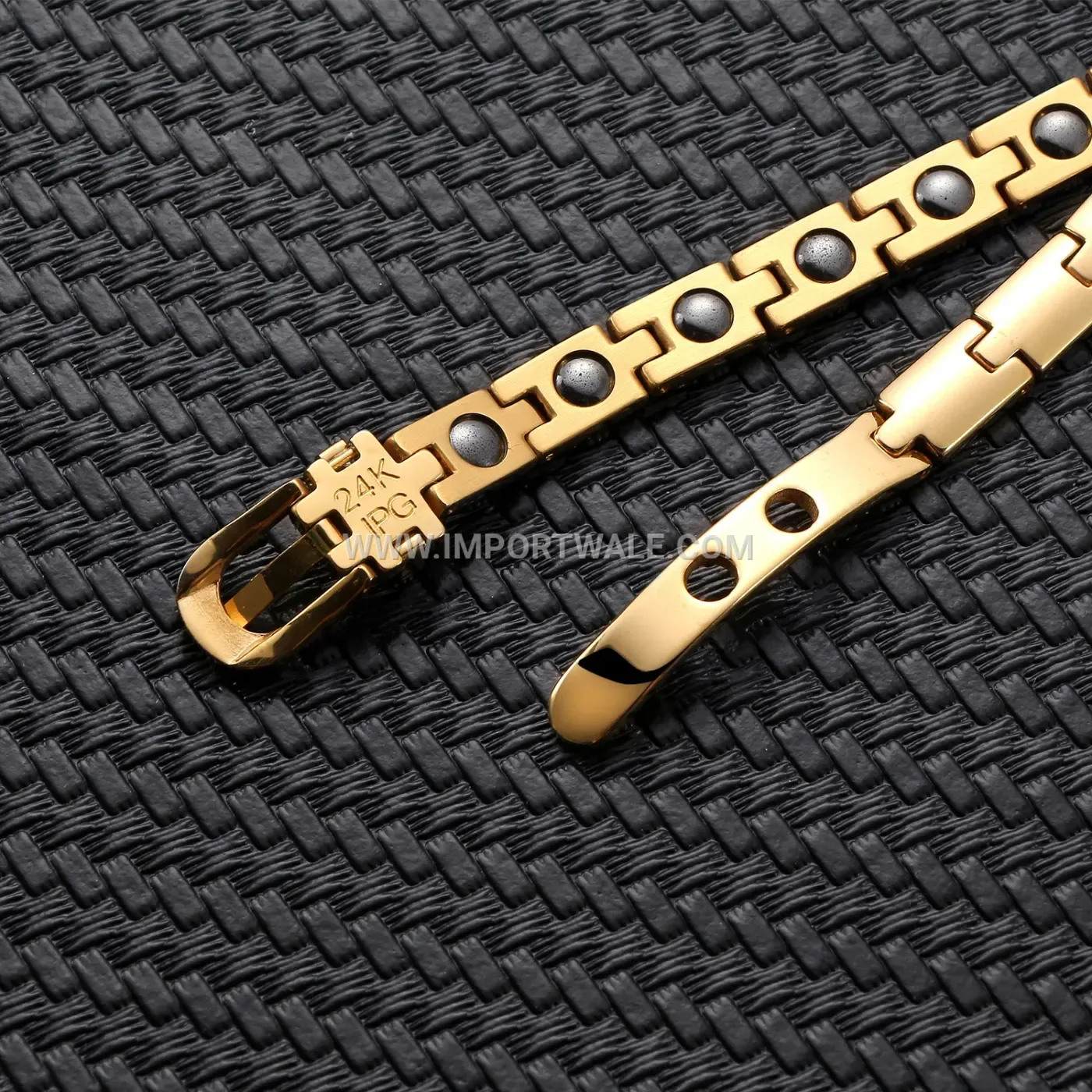 Buckle Motif Titanium Steel Magnetic Celestial Bracelet