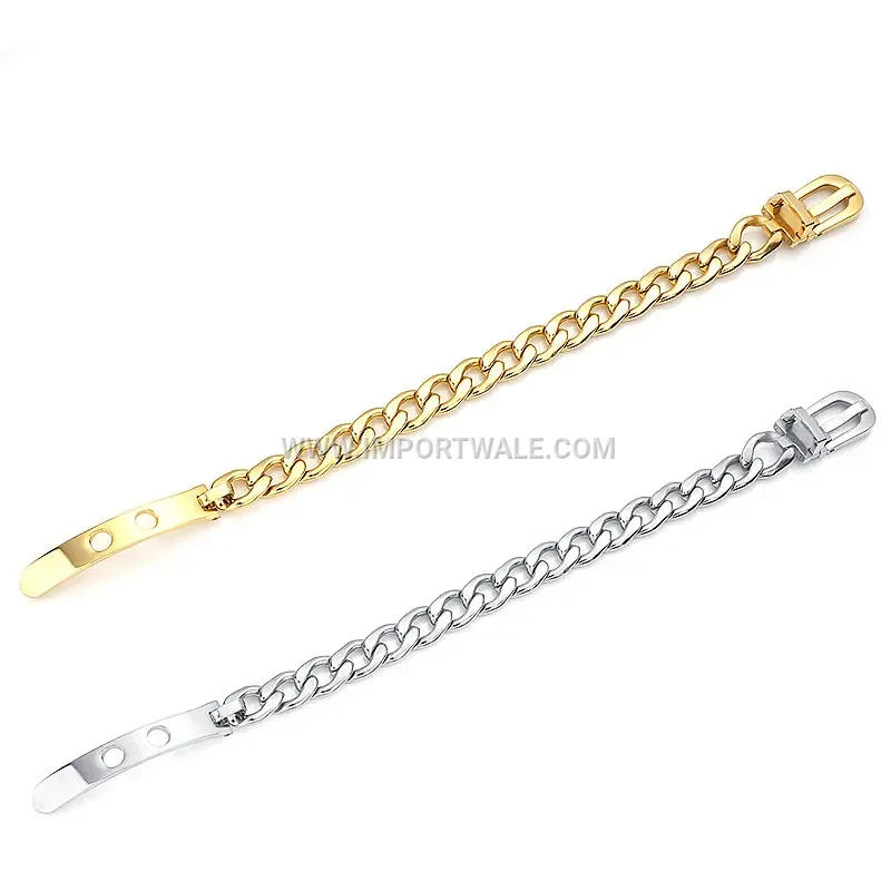 Men's Geometric Link Watch Style Stainless Steel Bracelet