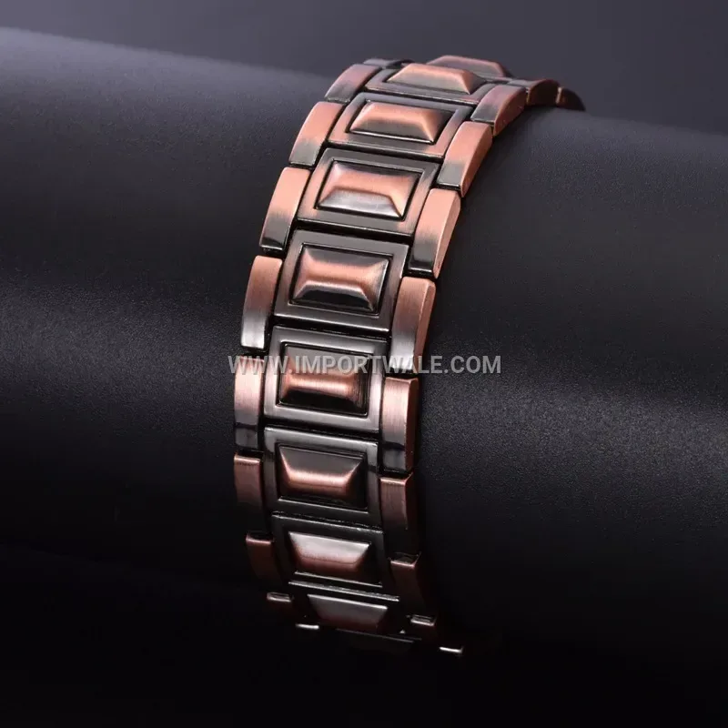 Retro Alloy Magnetic Clasp Link Bracelet