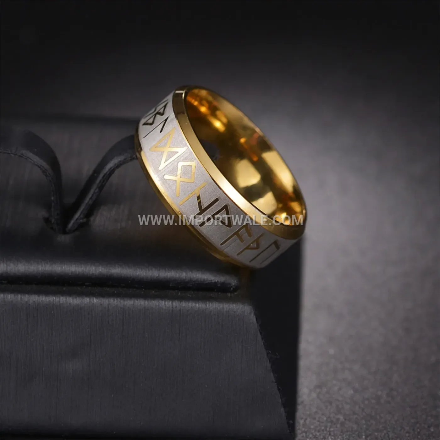 Geometric Prism Faceted Titanium Steel Women's Ring