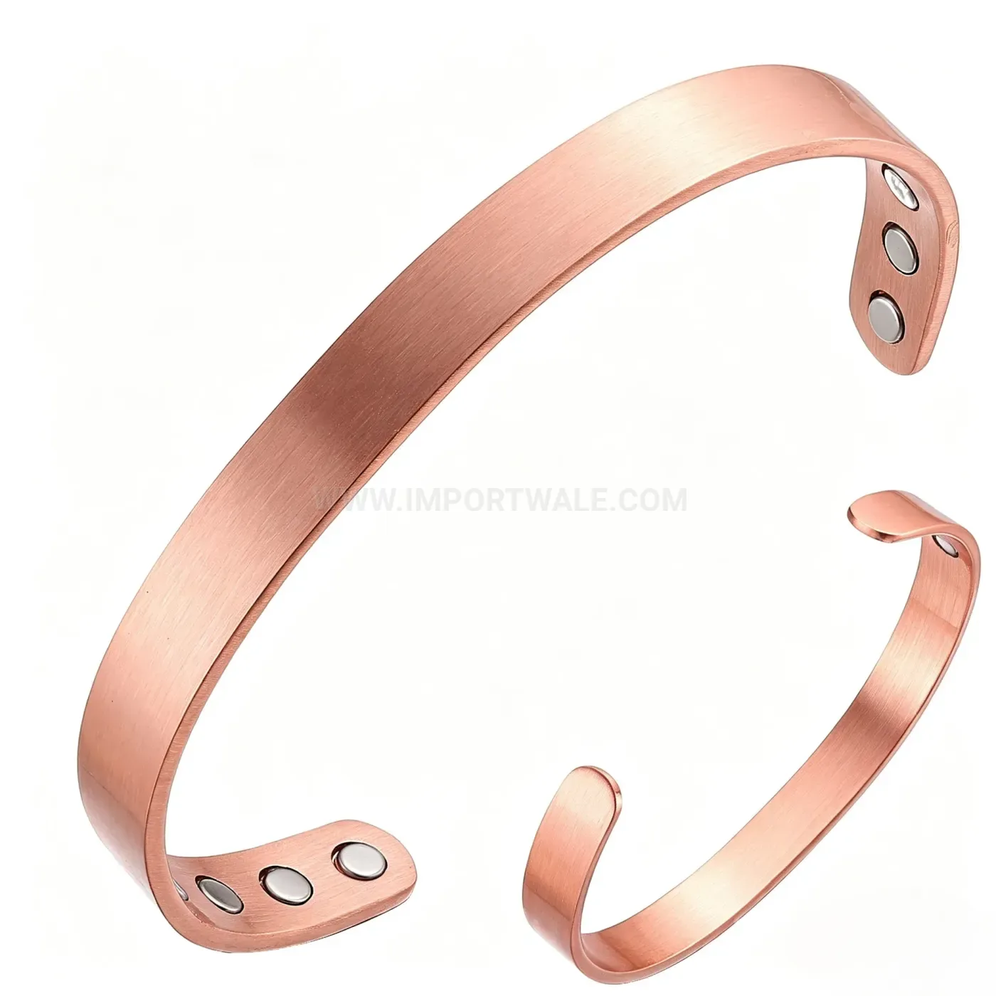 Vintage Red Copper Magnetic Bio Energy Open Cuff Bracelet