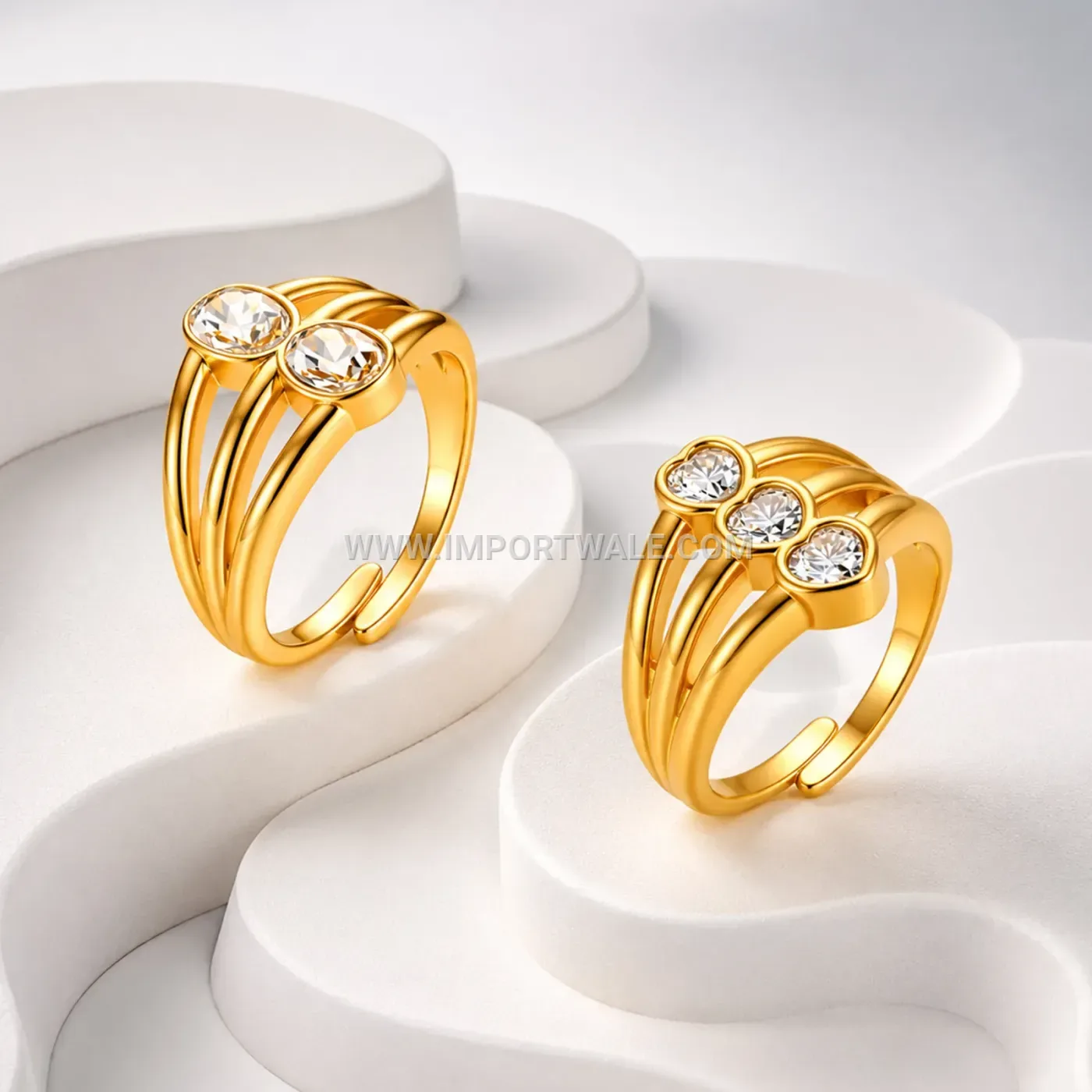 Sun Moon Star Engraved Stainless Steel Spinner Ring