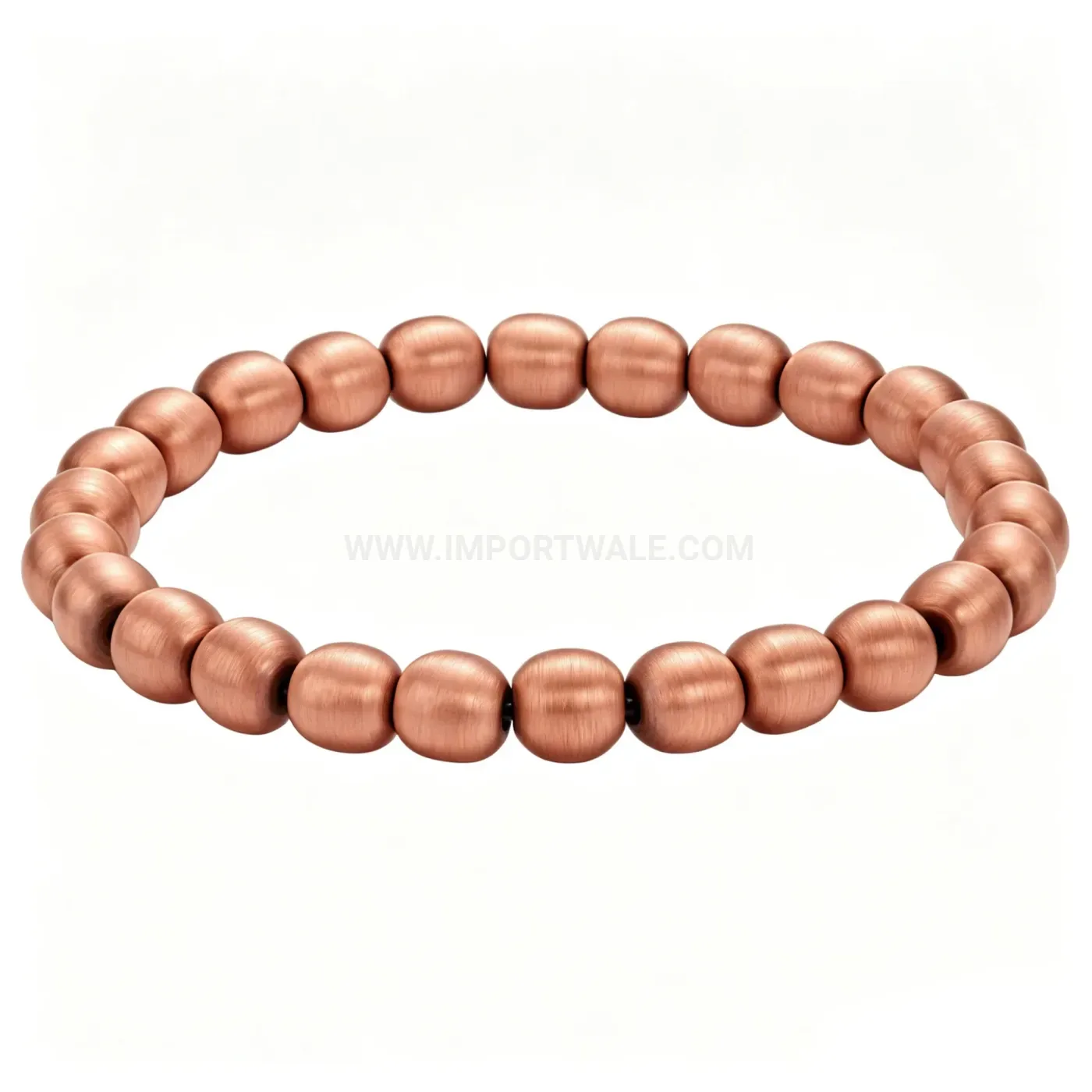 Premium Minimalist Pure Red Copper Bio Energy Beaded Magnetic Bracelet