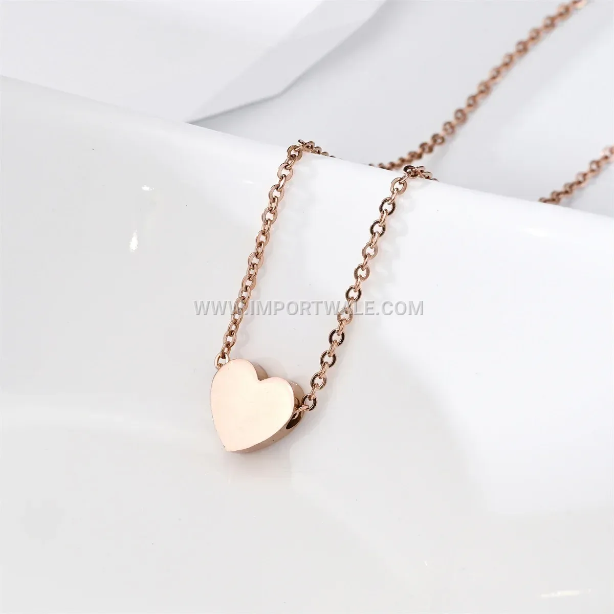 Abstract Body Silhouette Gold Plated Titanium Steel Necklace
