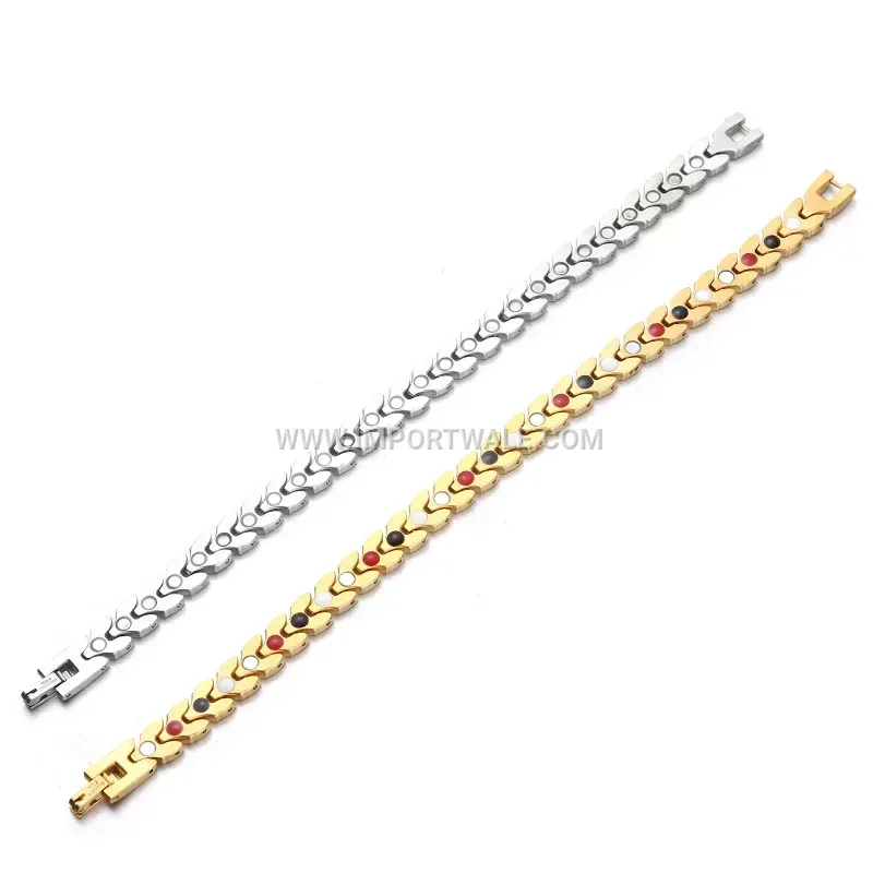 Wheat Ear Titanium Steel Magnetic Energy Bracelet