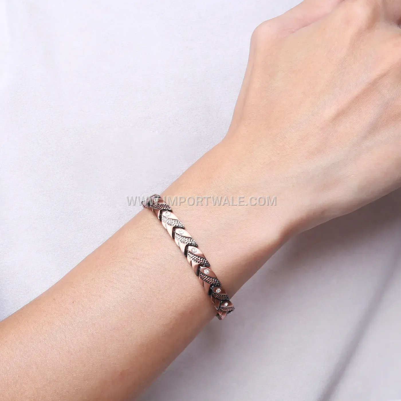 Titanium Steel Koi Fish Magnetic Energy Bracelet