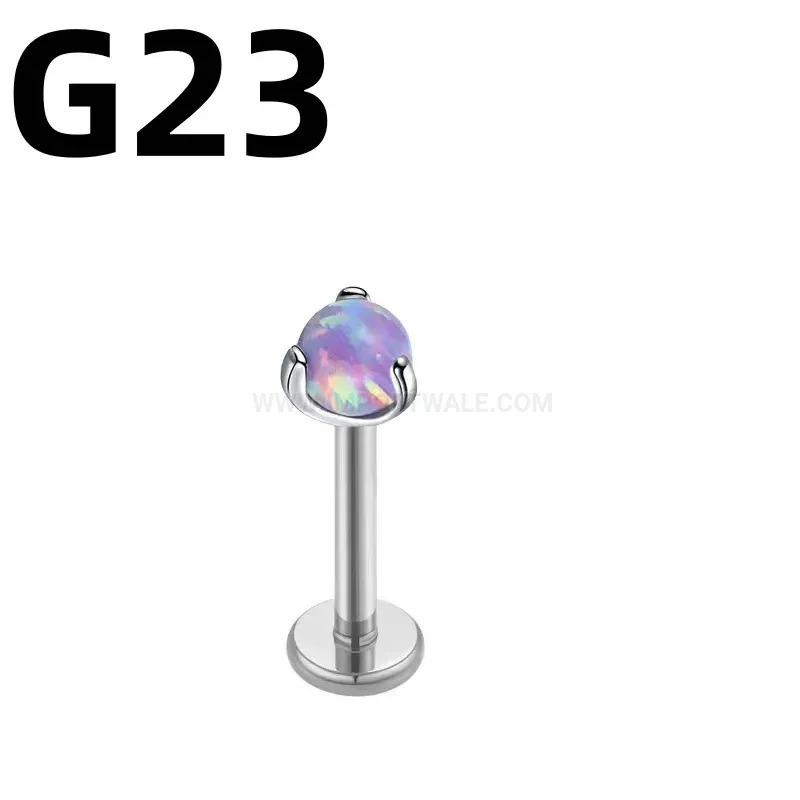 Designer F136 Titanium Opal Constellation Labret Piercing Earring