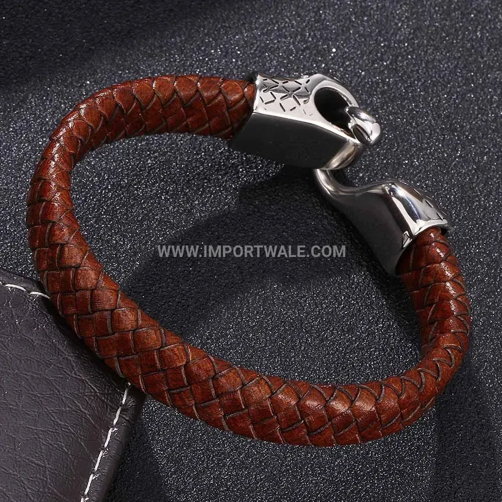 Women's CNC Rhinestone Magnetic Stainless Steel Bangle Bracelet
